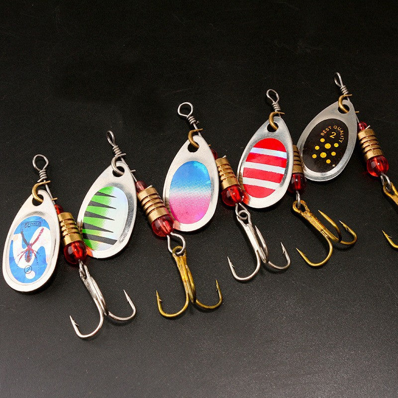 Hand-Cranked Metal Spinner Fishing Lure
