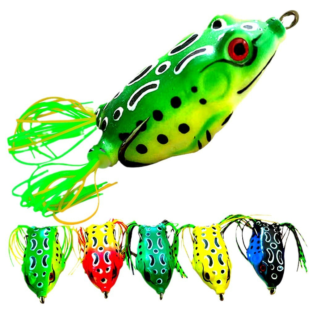 Realistic Frog Fishing Lure with Double Hooks