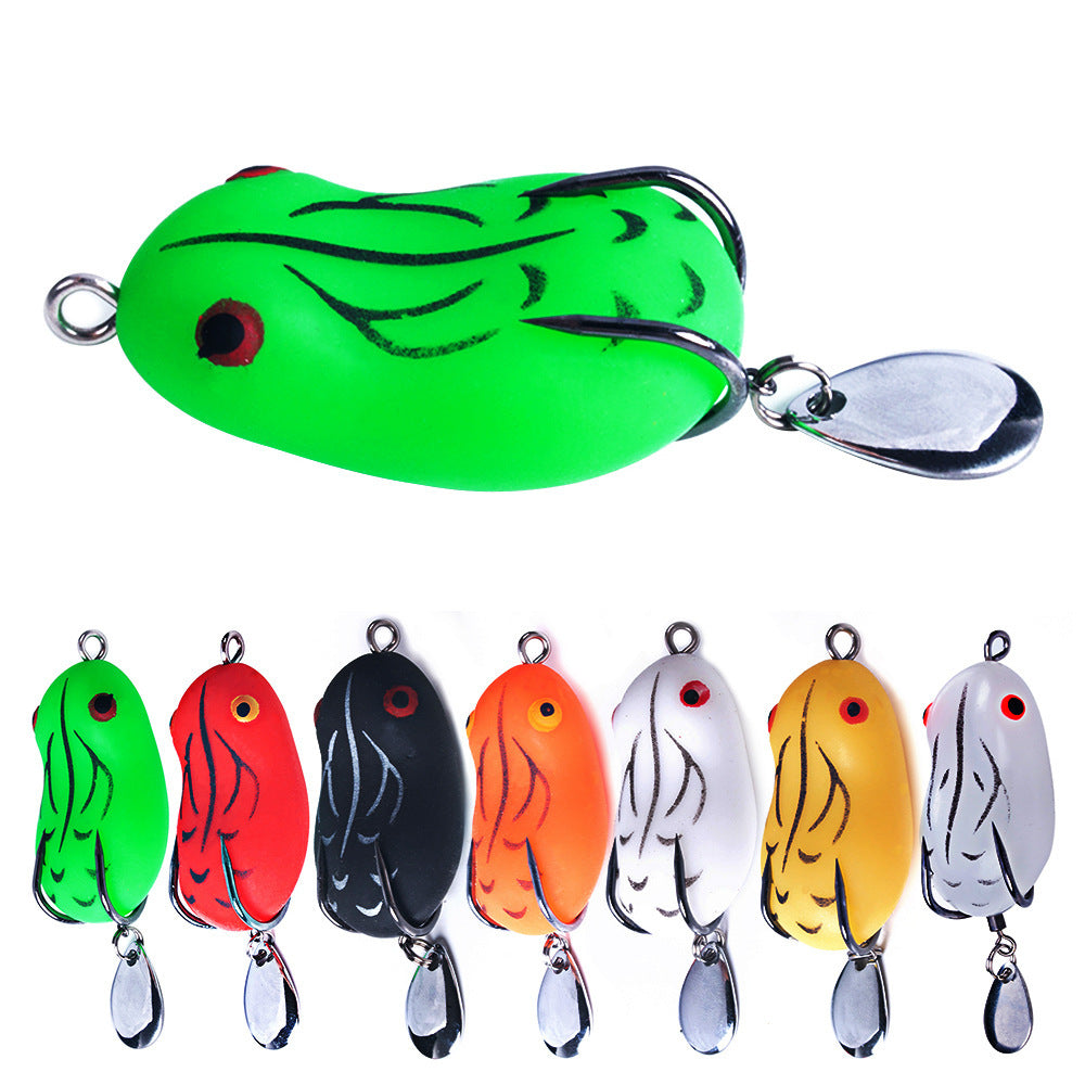 Realistic Frog Fishing Lure with Double Hooks