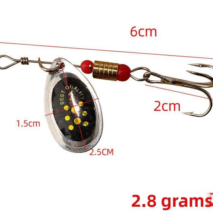 Hand-Cranked Metal Spinner Fishing Lure