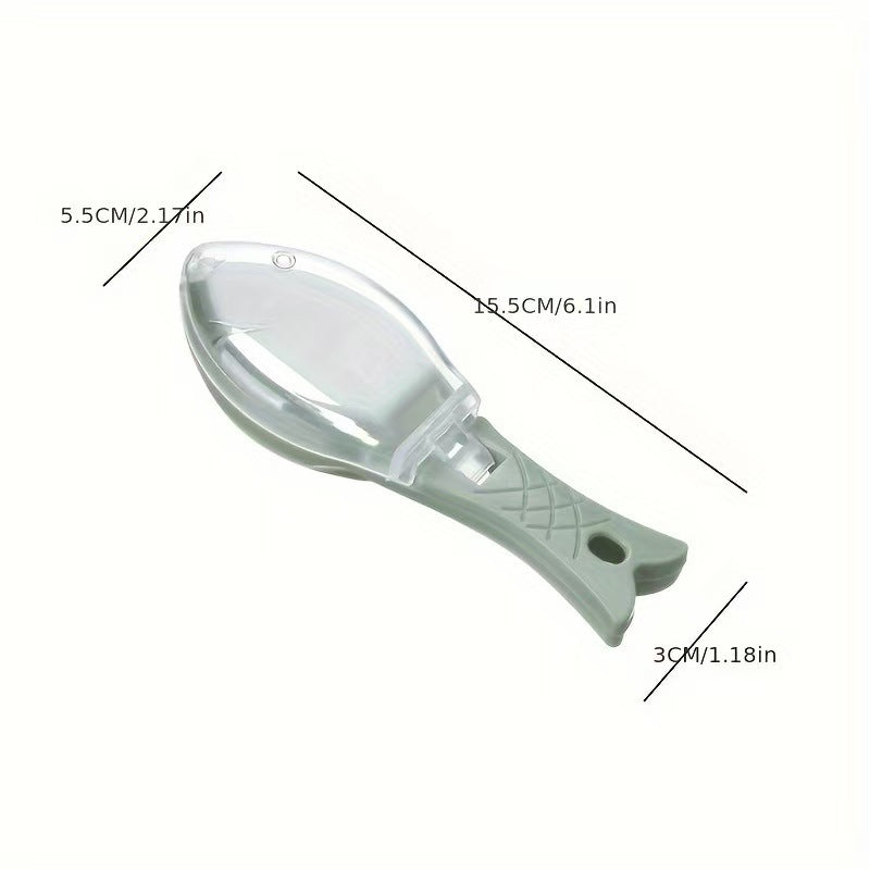 Manual Fish Scale Scraper with Lid