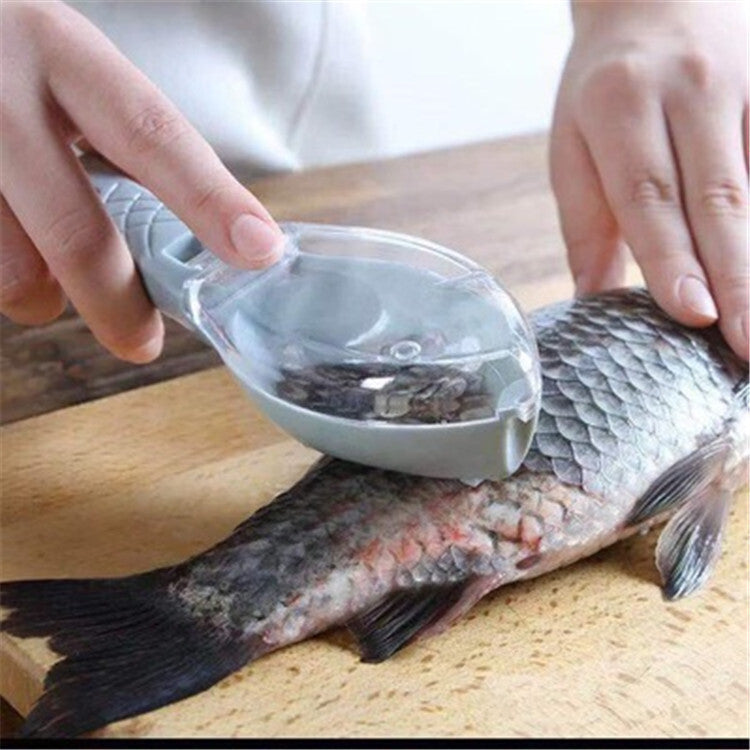 Manual Fish Scale Scraper with Lid