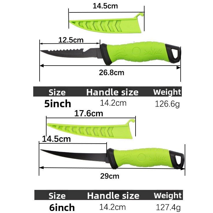 Rubber Handle Fishing Fillet Knife