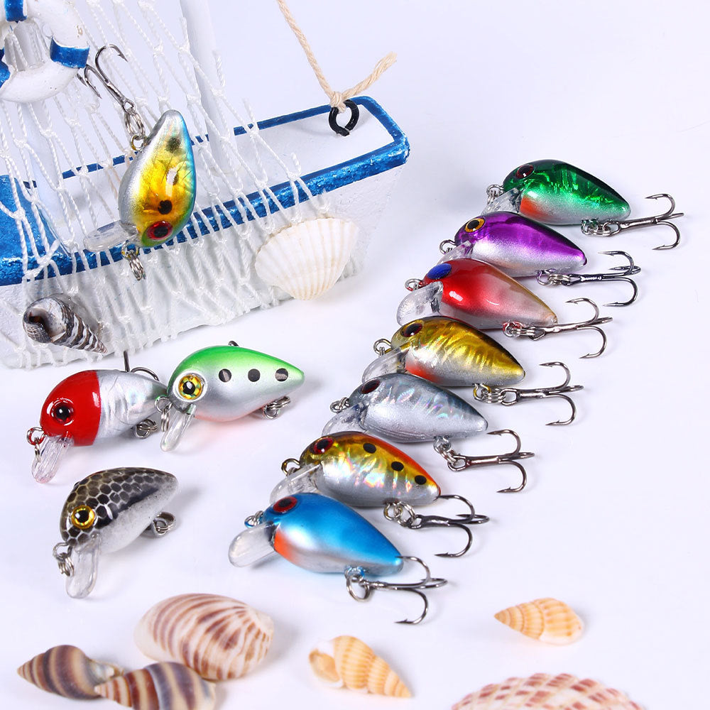 Mini Crankbait Hard Fishing Lure 3cm ABS Realistic Design