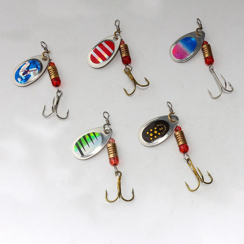 Hand-Cranked Metal Spinner Fishing Lure