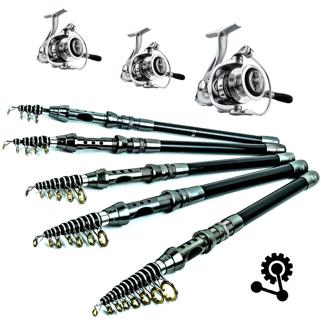 Telescopic Spinning Fishing Rod and Reel Combo