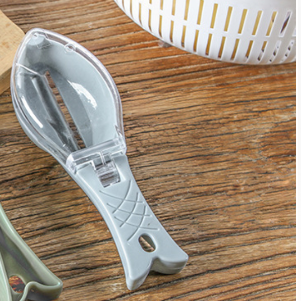 Manual Fish Scale Scraper with Lid
