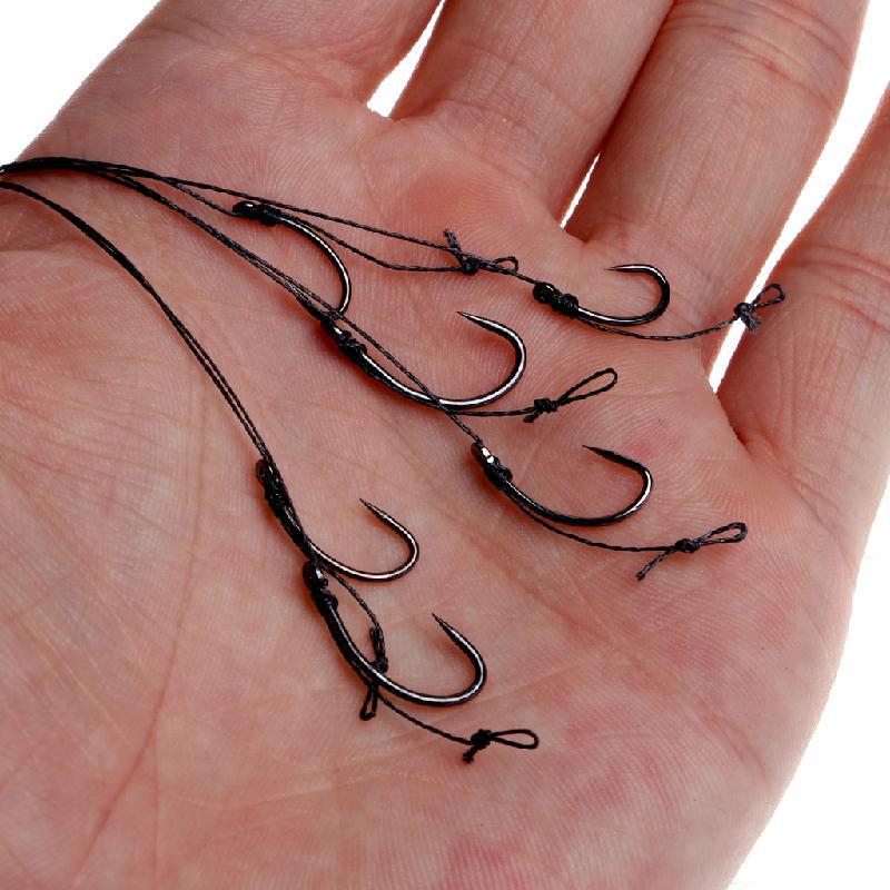 Handmade Fishing Hooks with Braided Line