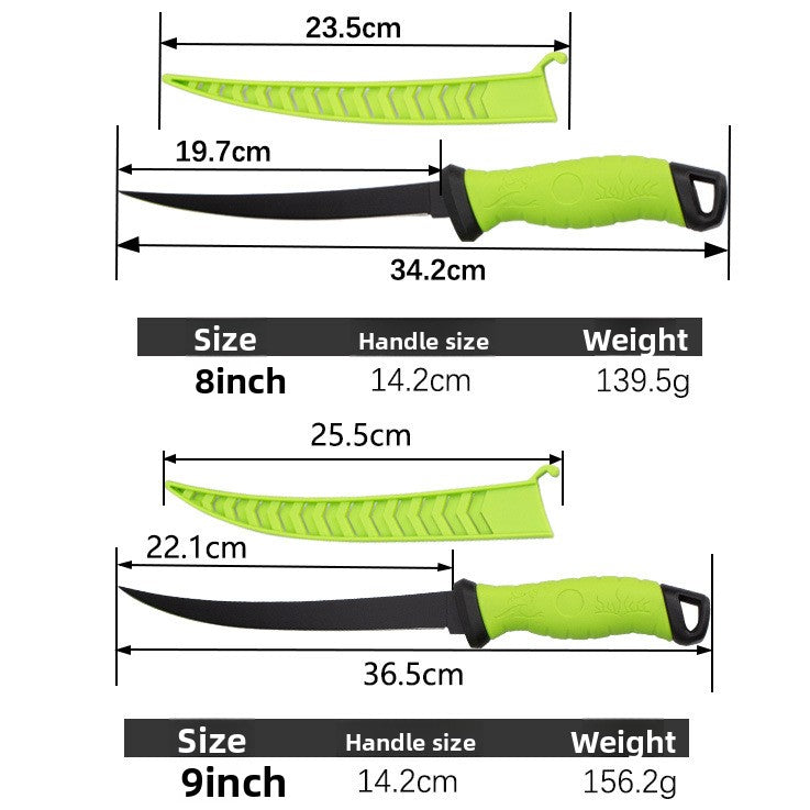 Rubber Handle Fishing Fillet Knife