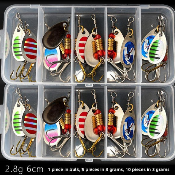 Hand-Cranked Metal Spinner Fishing Lure