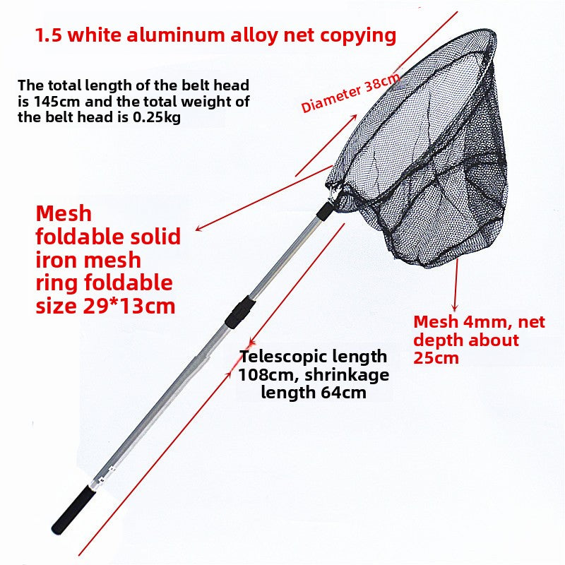Aluminum Alloy Folding Three-Section Fishing Net